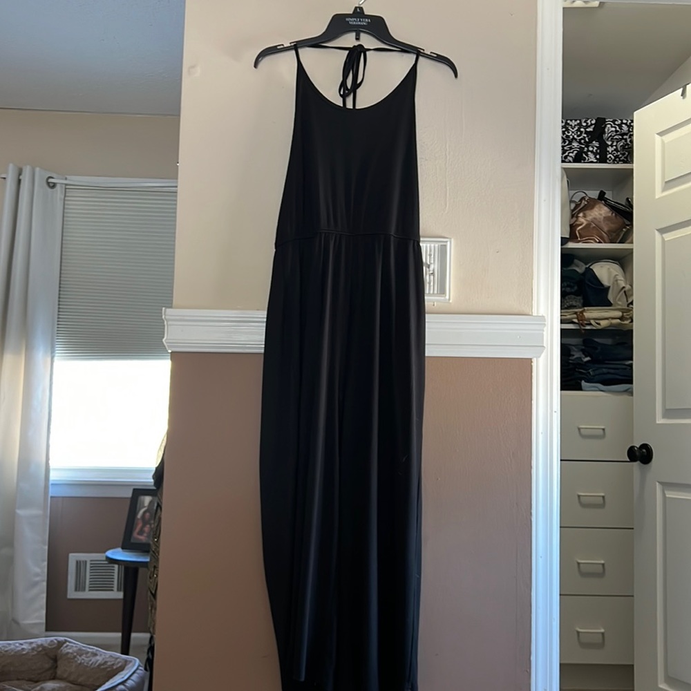 Large halter top, one piece jumpsuit